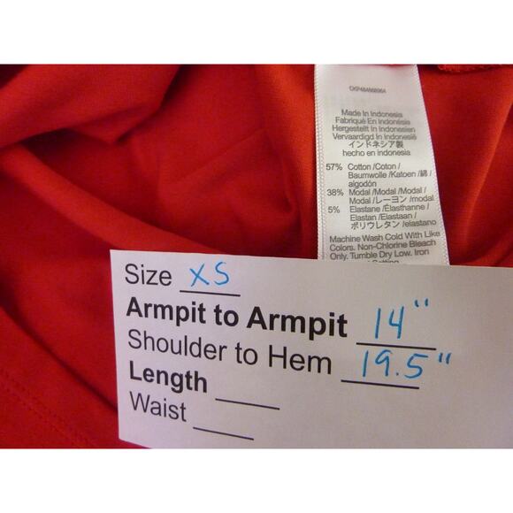 NWT Madewell Scoopneck Cap-Sleeve Tee in Red XS Shirt Top - Picture 6 of 6